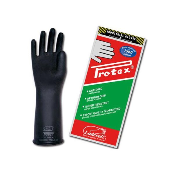 GUANTE DE JEBE CALIBRE 25 Y 35 PROTEX