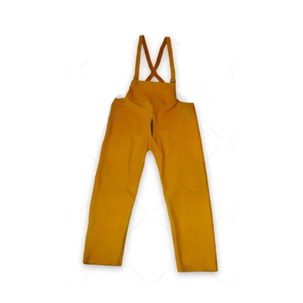 Pantalón de cuero res amarillo de soldador